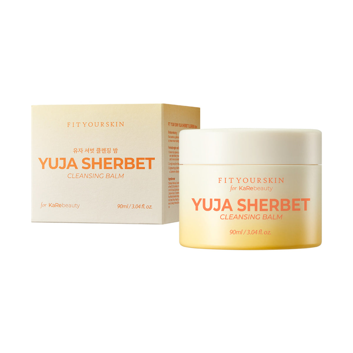 FIT YOUR SKIN Yuja Sherbet Cleansing Balm 90ml with Kare Beauty