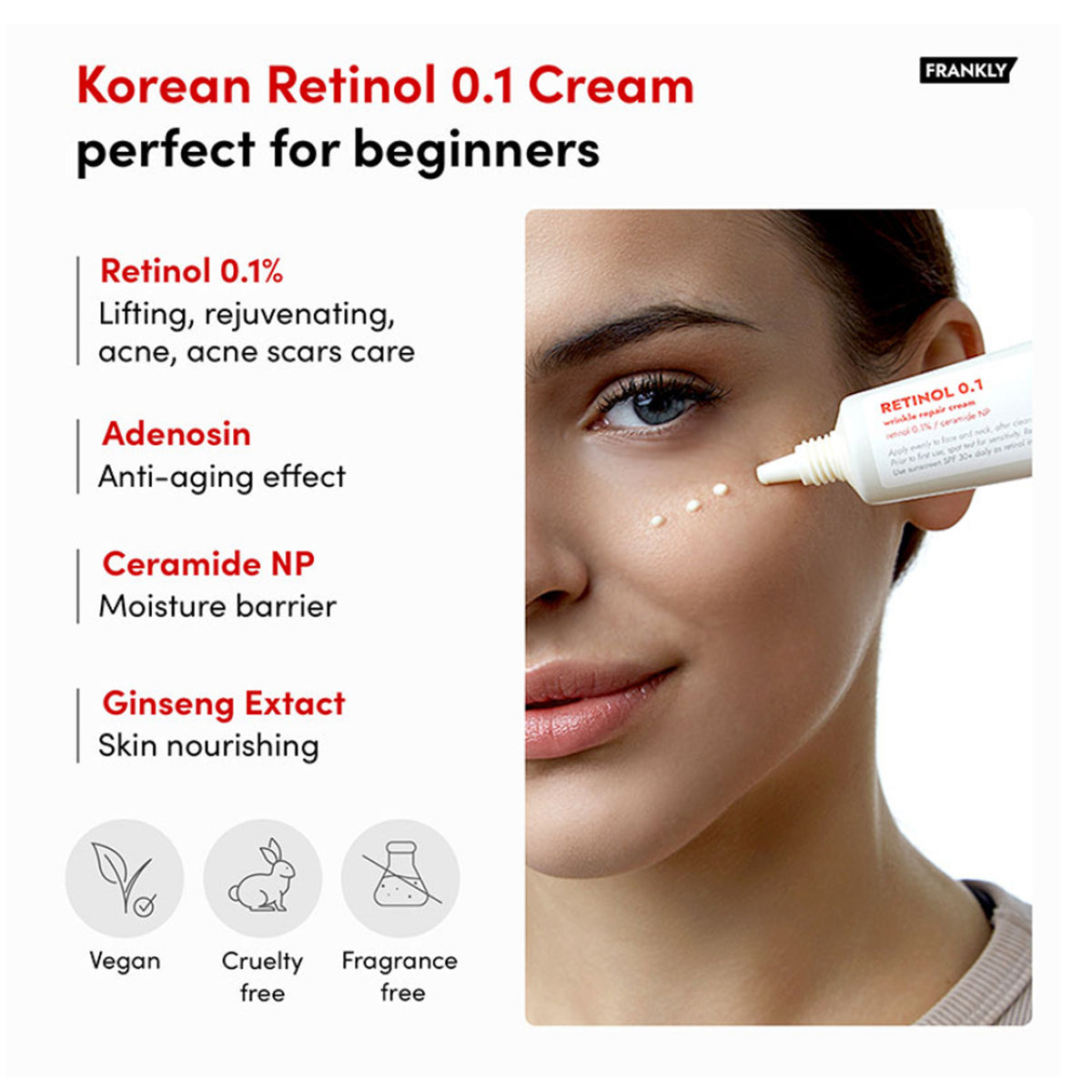 FRANKLY Retinol 0.1% Cream 30ml