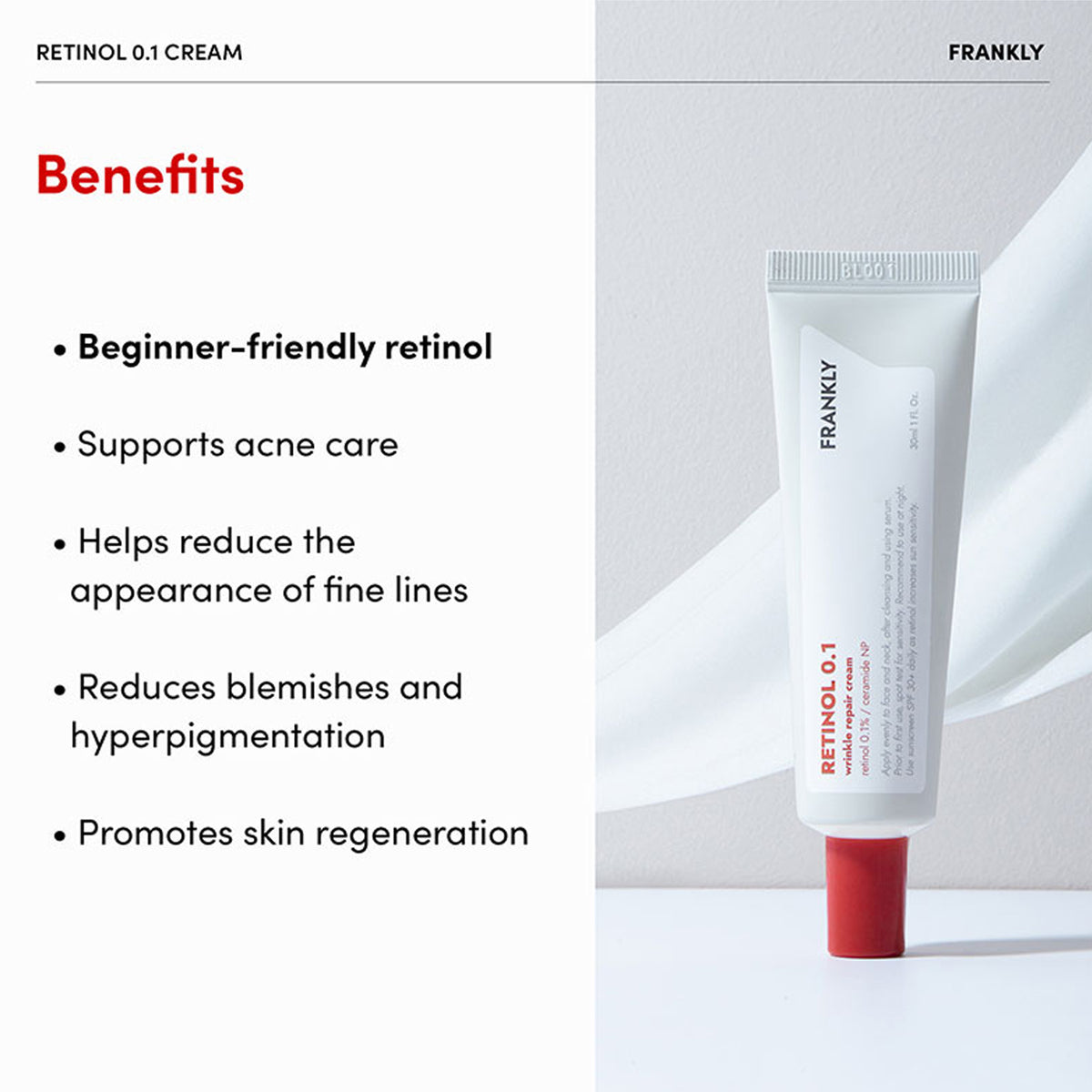 FRANKLY Retinol 0.1% Cream 30ml