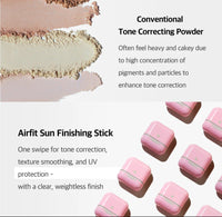 FREBITS Airfit Sun Finishing Stick 02 Clear Green SPF 50+ and PA++++ 14g