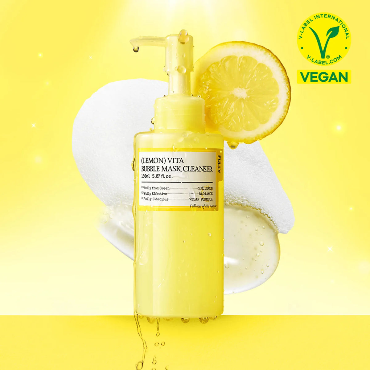 FULLY Lemon Vita Bubble Pack Cleanser 150ml