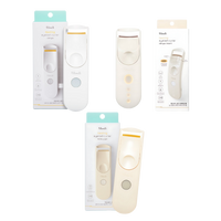 Heating eyelash curler with Filimili branding, designed to curl lashes with heat for long-lasting results.