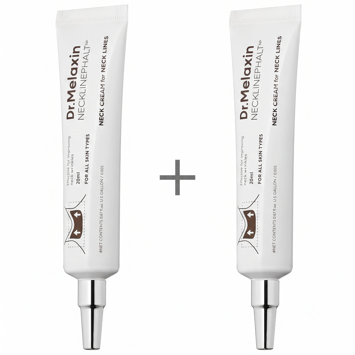 (1+1) Dr.Melaxin Necklinephalt Neck Cream 20ml × 2 pcs