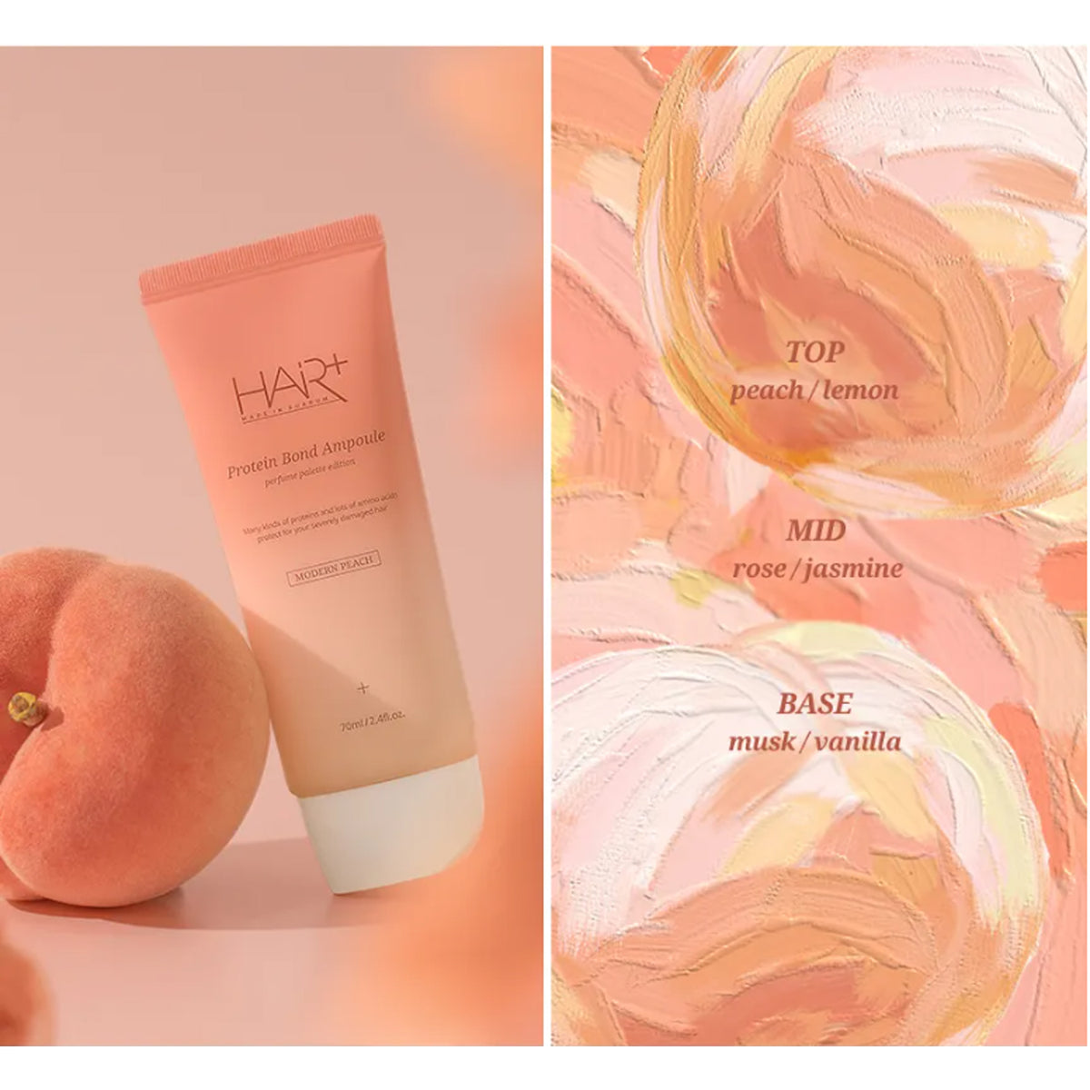 HAIR+ Protein Bond Ampoule Modern Peach Edition 145ml