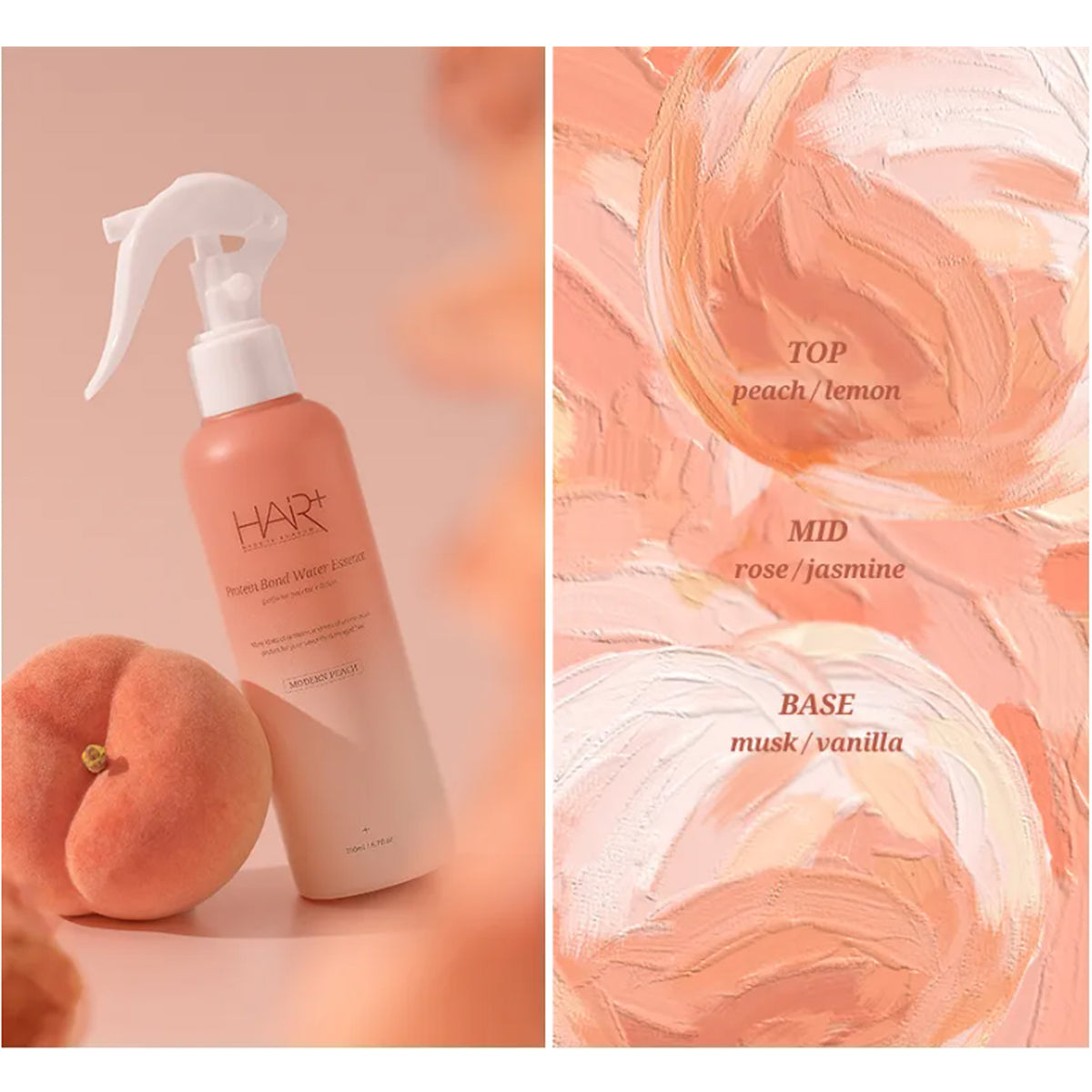HAIR+ Protein Bond Water Essence Modern Peach Edition 200ml