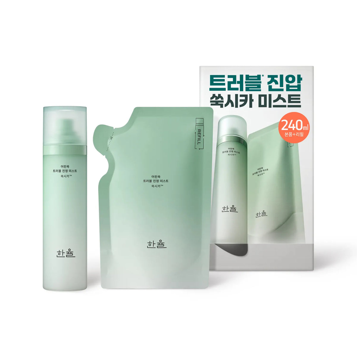 HANYUL Pure Artemisia Trouble Calming Mist 120ml Refill Set (+120ml Refill)