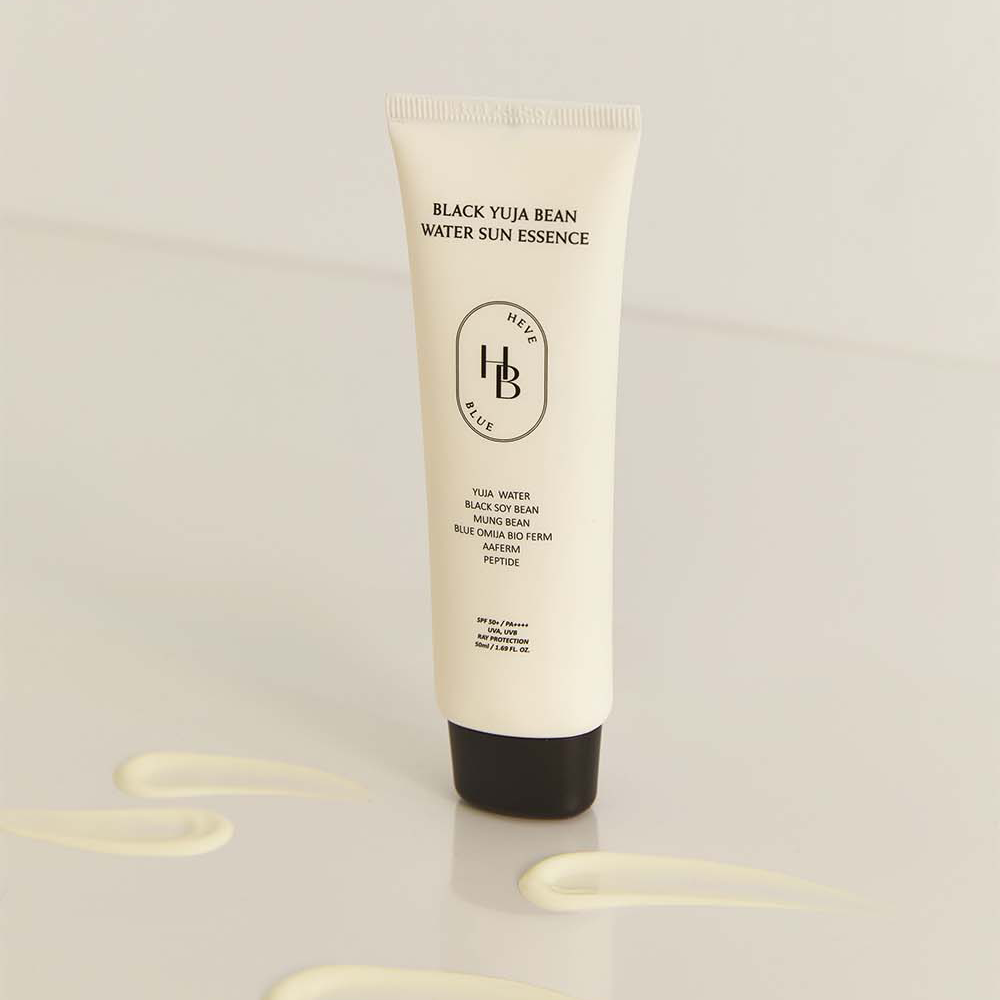 HEVE BLUE Black Yuja Bean Water Sun Essence SPF50+/PA++++ 50ml