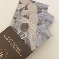 HEVE BLUE Black Yuja Bean Makeup Spa Mask Pack 23ml*10ea