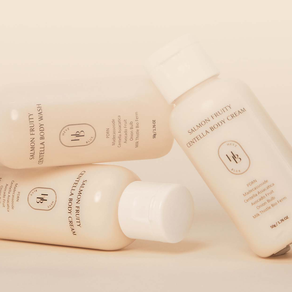 HEVE BLUE Salmon Fruity Centella Body Travel Kit 50g