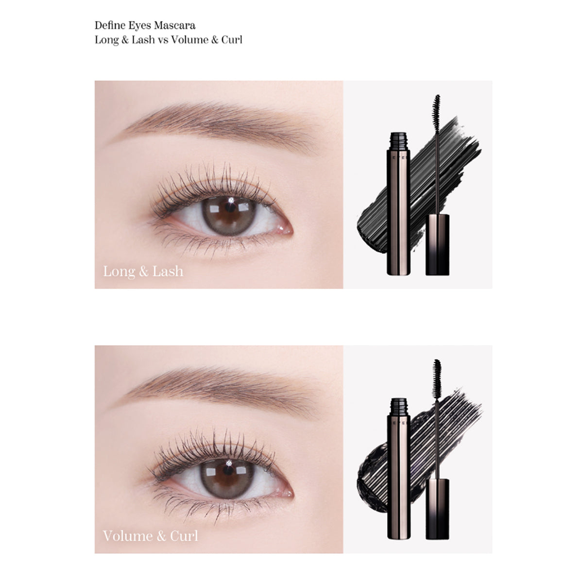 HEVVYMAKEUP Define Eyes Mascara 9ml 2 Types
