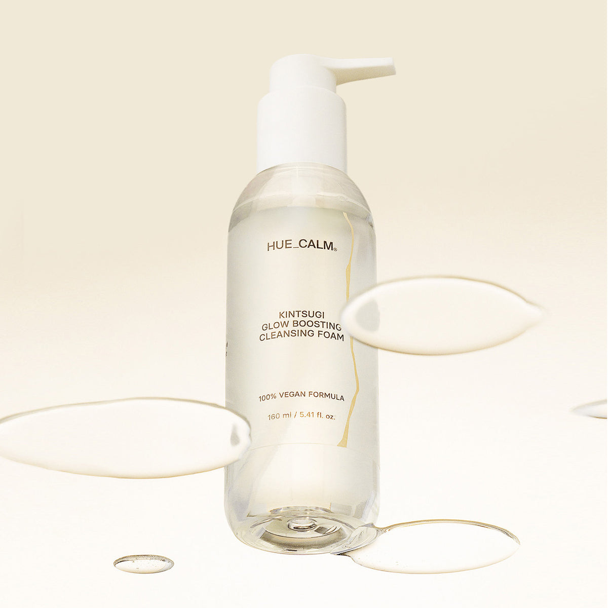 HUECALM Kintsugi Glow Boosting Cleansing Foam 160ml