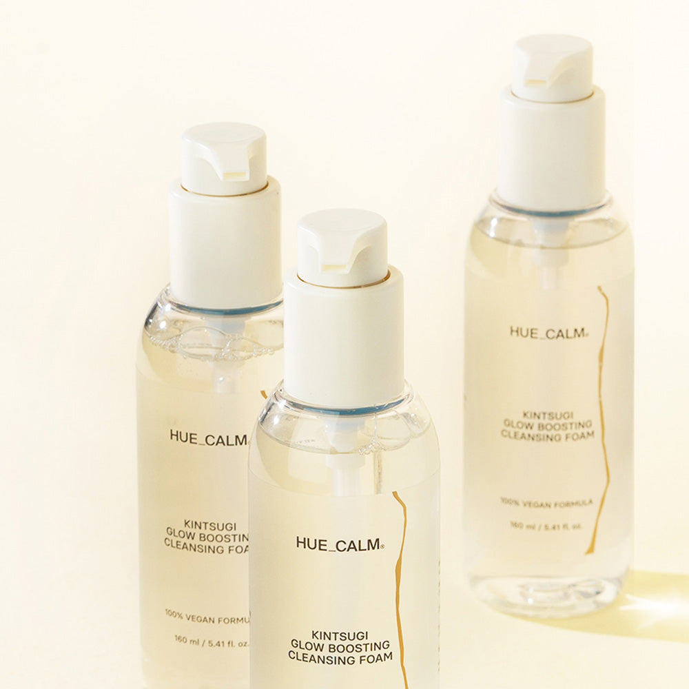 HUECALM Kintsugi Glow Boosting Cleansing Foam 160ml