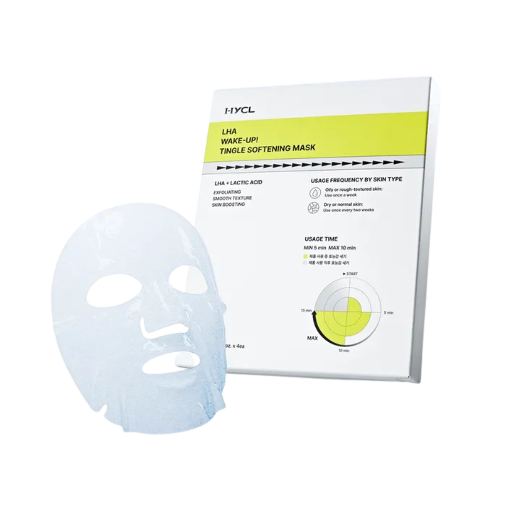 HYCL RAHA Wake-Up Tingle Softening Mask 15ml 1 Set (4 Sheets)