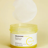 Holika Holika Gold Kiwi Vita C más almohadilla de tóner iluminante 140 ml 80 pades