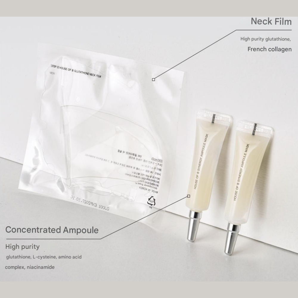 House of B Glutathione Neck Film (5 Sheets)