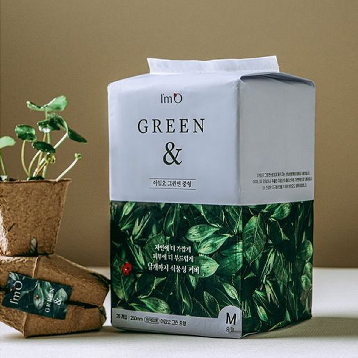 Soy O Green & Sanitary ToLs Tamaño mediano (26 almohadillas por paquete) - 4 paquetes