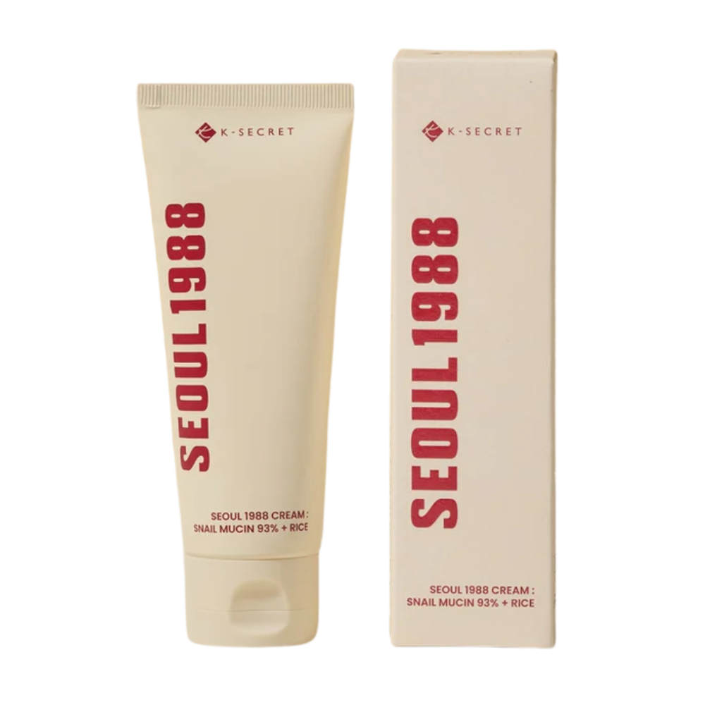 K-SECRET SEOUL 1988 Cream : Snail Mucin 93% + Rice 100ml