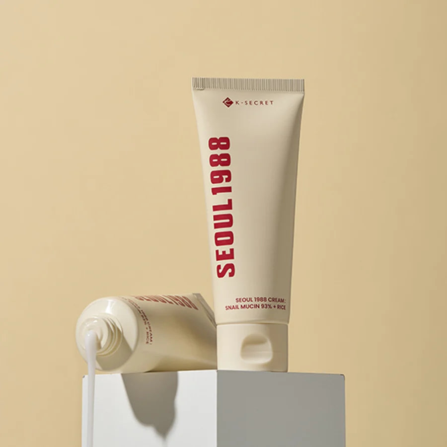 K-SECRET SEOUL 1988 Cream : Snail Mucin 93% + Rice 100ml