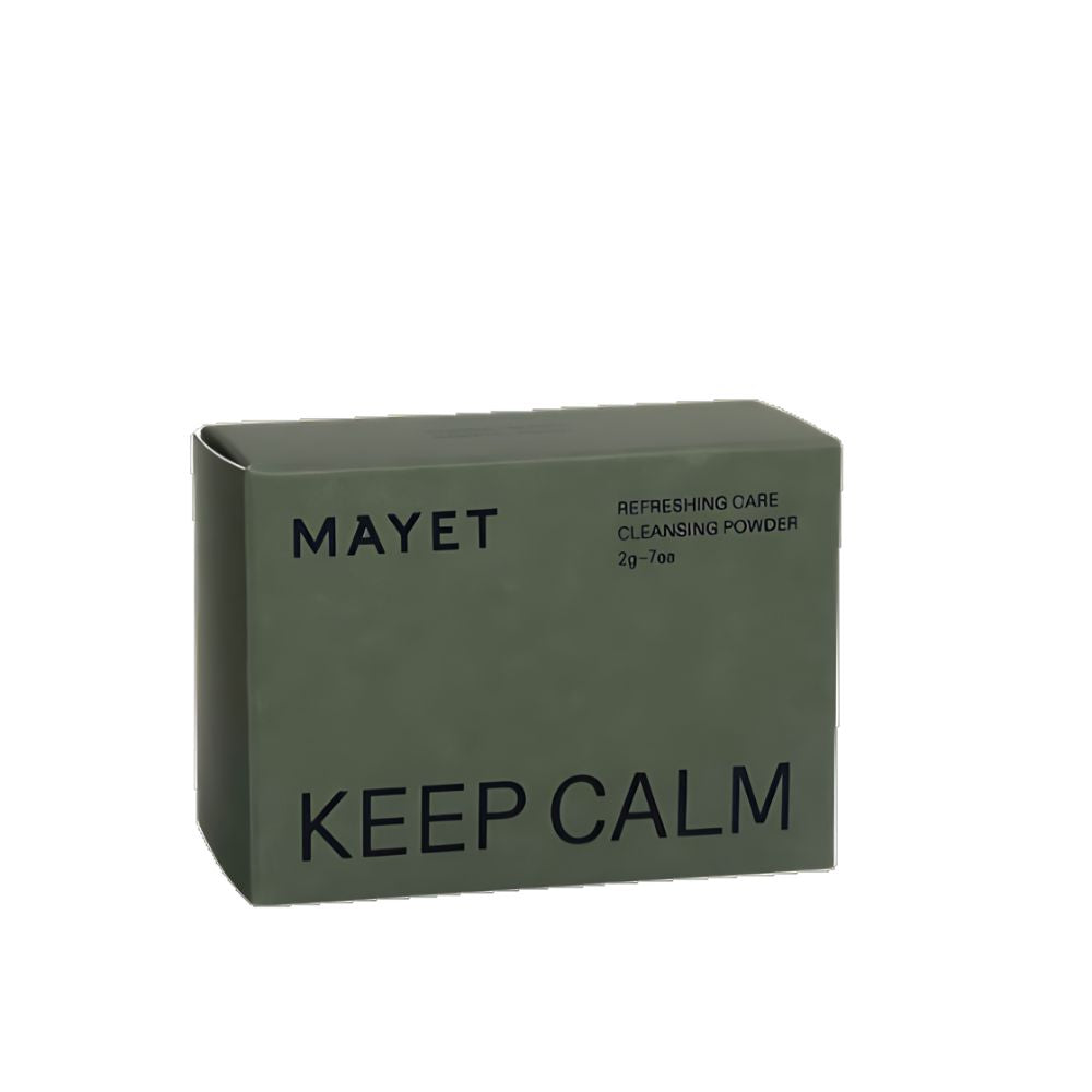 The MAYET Refreshing Care Cleansing Powder Travel Kit includes multiple single-use sachets of the refreshing cleansing powder, perfect for on-the-go skincare.