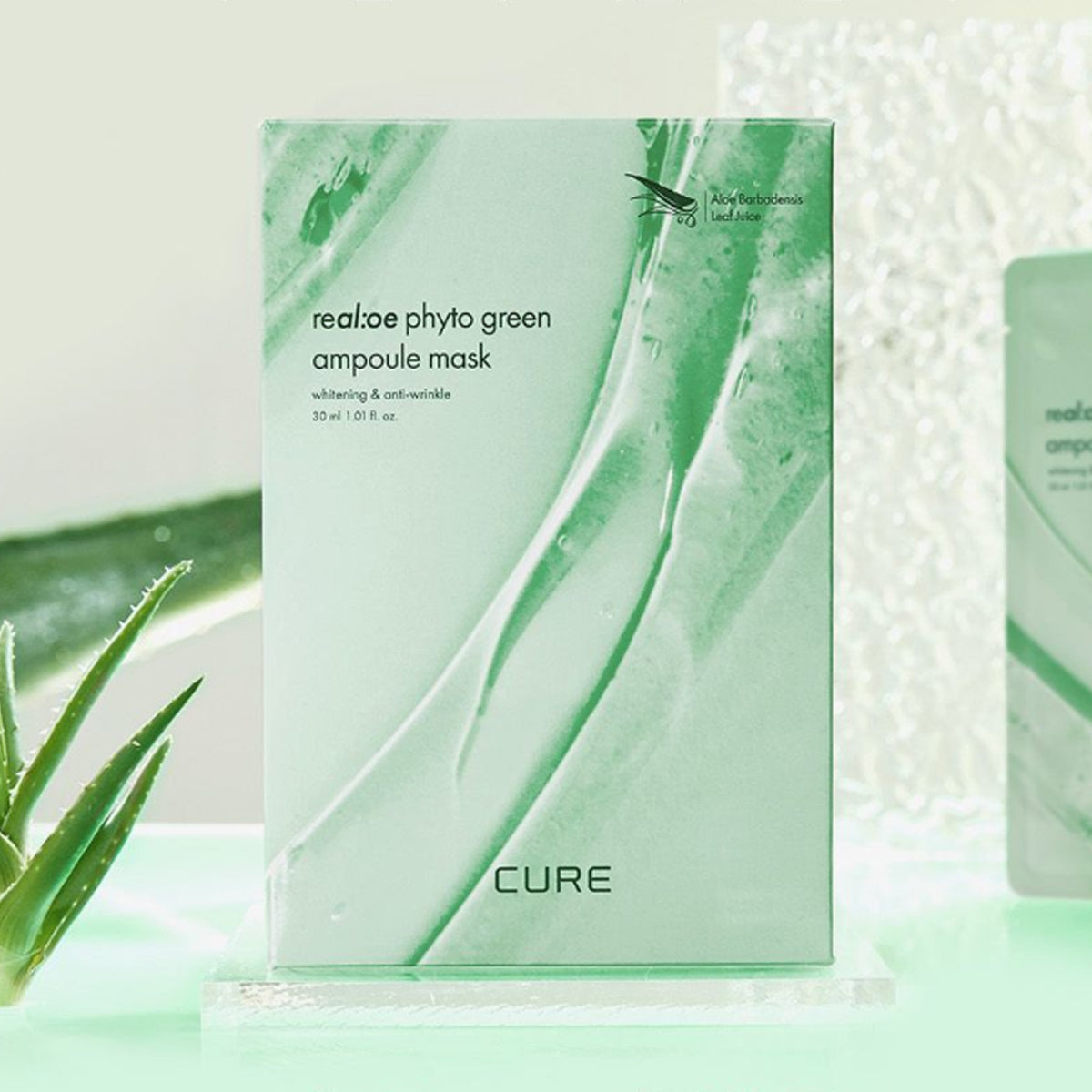 KIM JEONG MOON Aloe CURE Phyto Green Ampoule Mask Pack Season 5 (30 Sheets)