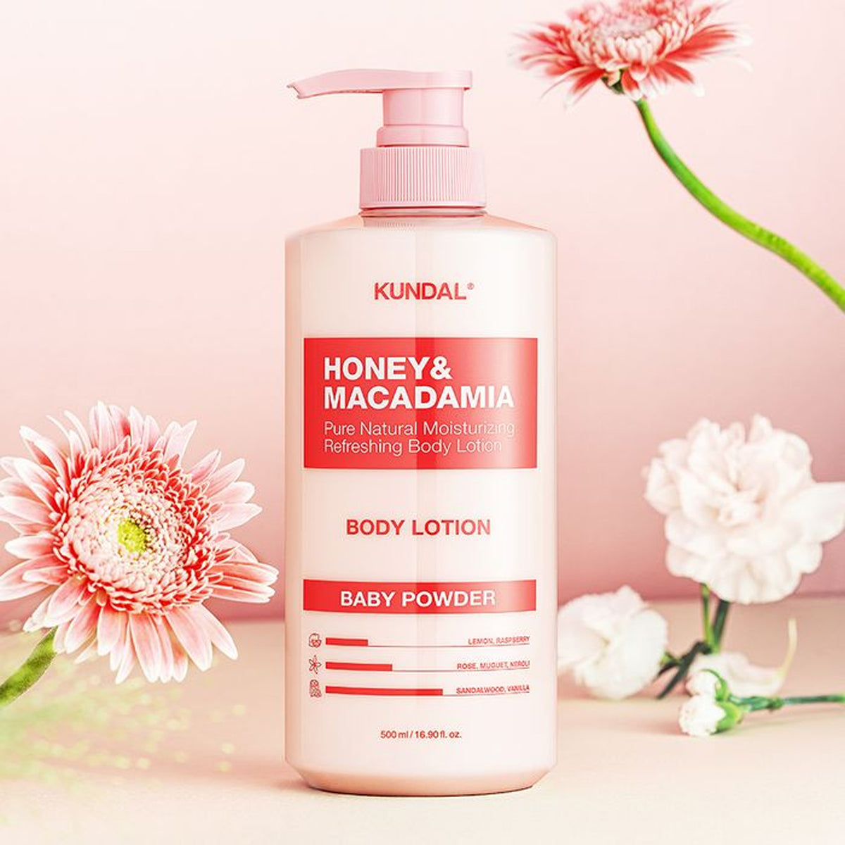 KUNDAL Honey & Macadamia Body Lotion 500ml (Choose from 9 Scents)