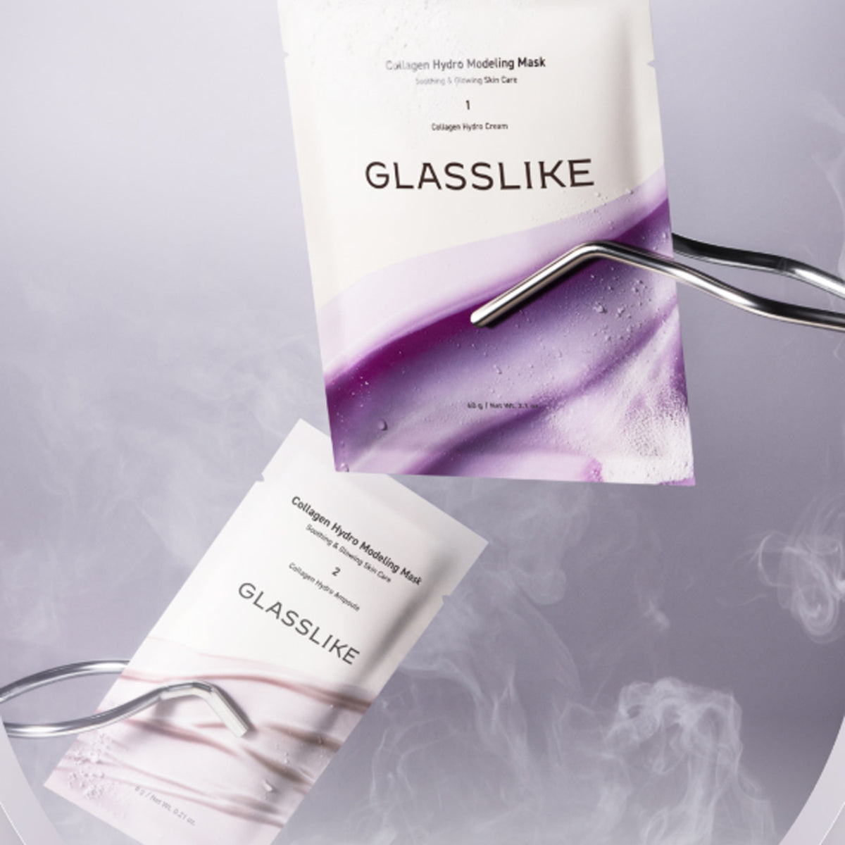 LG Pra.L Glasslike Collagen Hydro Modeling Mask 1 Box (4ea)