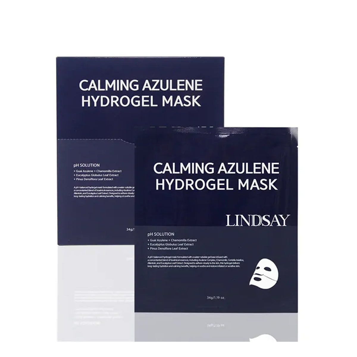 LINDSAY Calming Azulene Hydrogel Mask 4 Sheets