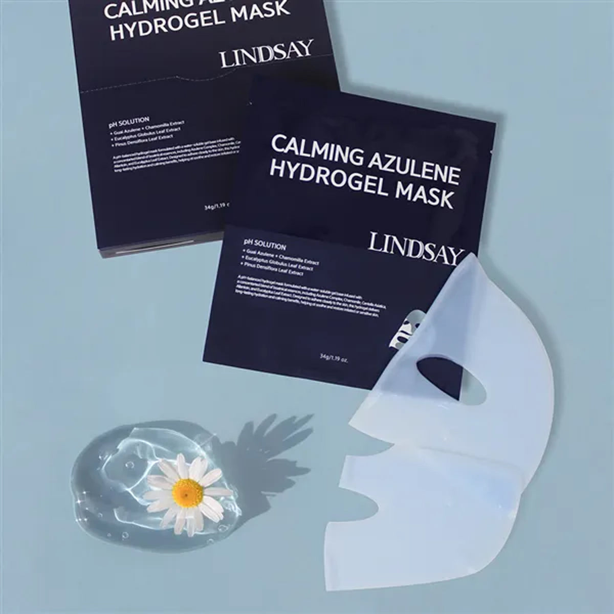 LINDSAY Calming Azulene Hydrogel Mask 4 Sheets