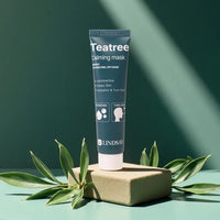 LINDSAY Tea Tree Calming Peel-Off Mask Pack 70ml + Pack Brush