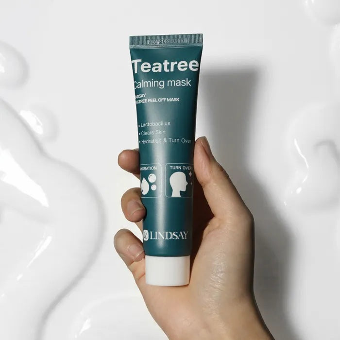 LINDSAY Tea Tree Calming Peel-Off Mask Pack 70ml + Pack Brush