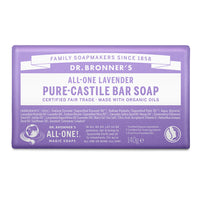DR.BRONNER'S Lavender Pure Castile Bar Soap 140g