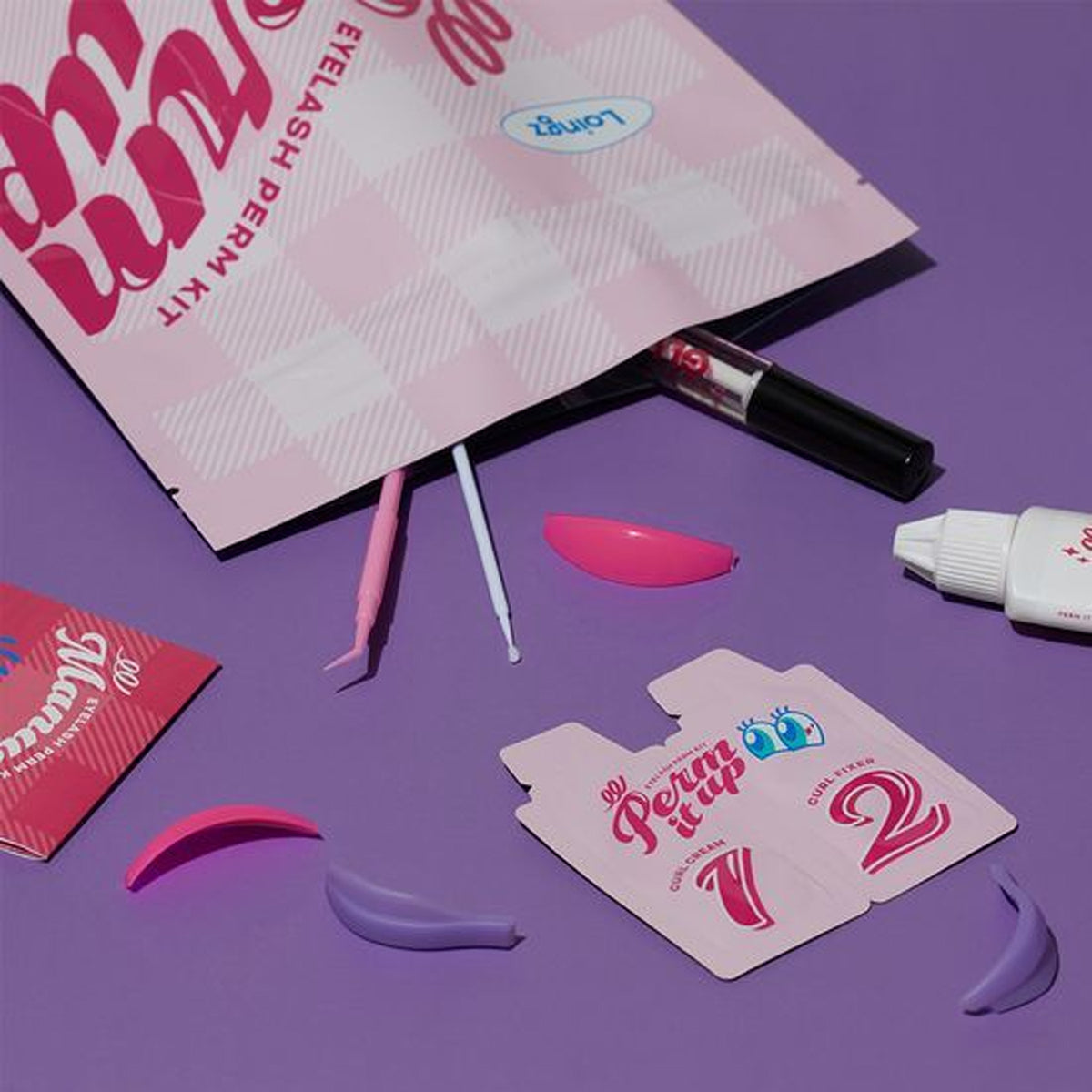 Loingz Perm It Up Eyelash Perm Kit – 10 Uses (L-Curl & C-Curl Included)