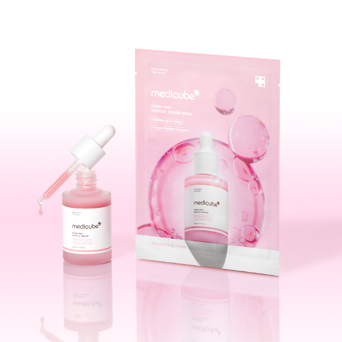 MEDICUBE PDRN Pink Peptide Serum Mask Set 10 Sheets