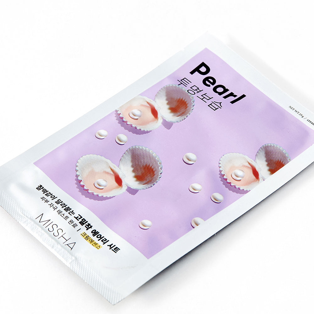 MISSHA Airy Close-fitting Pearl Sheet Mask 19g 20ea