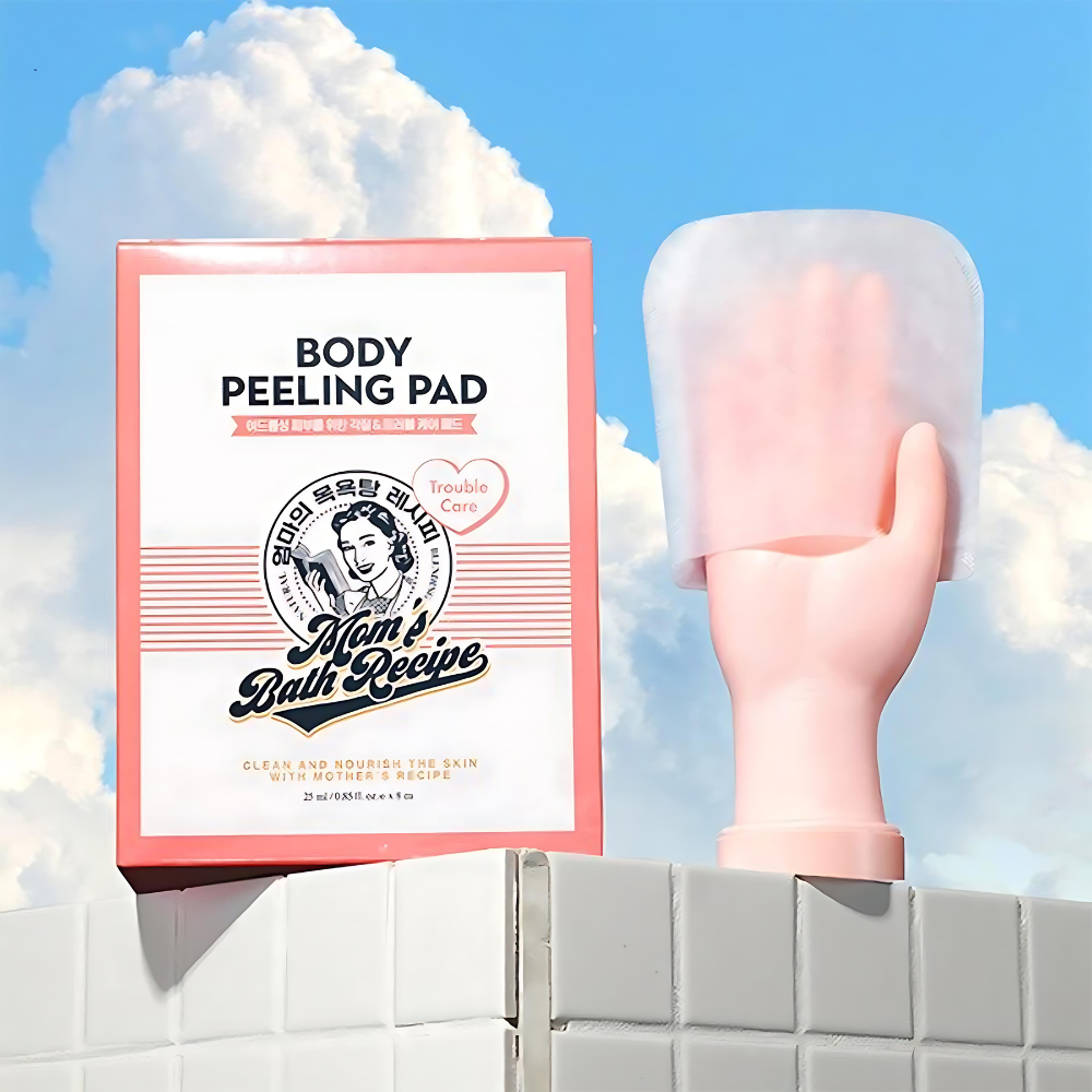 8 body peeling pads, 30ml/25ml each, in a set