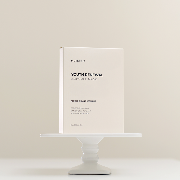 MU:STEM Youth Renewal Ampoule Mask Pack 1 Box (5 Sheets)