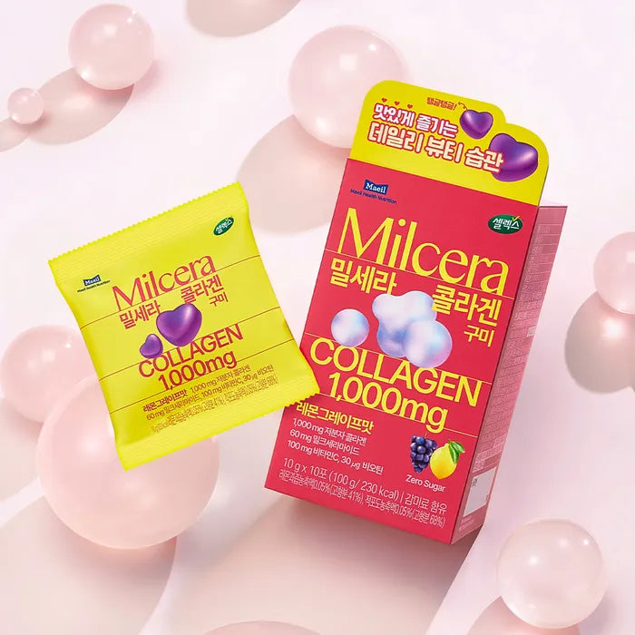 Maeil Health Nutrition Selex Milk-Cera Collagen Gummies 1 Box (10g x 10 Sachets)