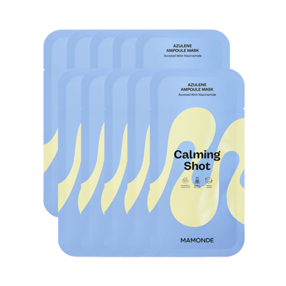 Mamonde Calming Shot Azulene Ampoule Mask Pack (10 Sheets)