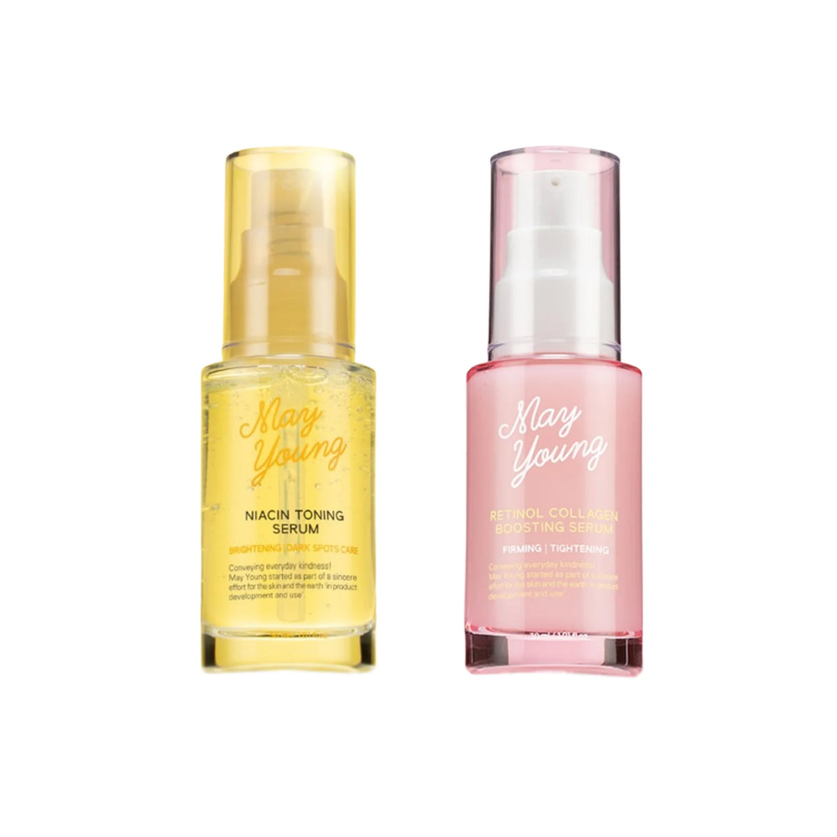 May Young Niacin Toning Serum + Retinol Collagen Boosting Serum