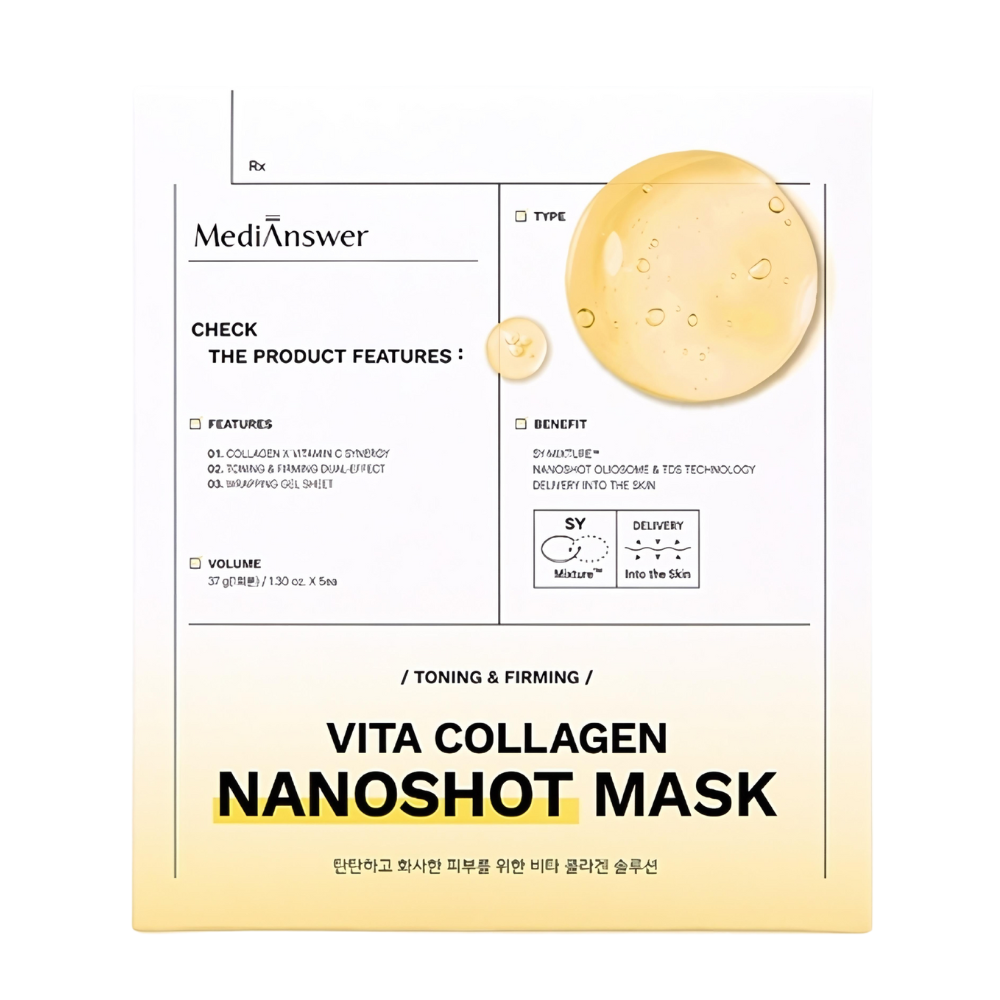 MediAnswer Vita Collagen Nano Shot Mask 37g * 5ea | DODO