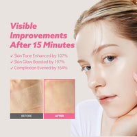 Milk Touch Plum Pink Glutathione Gentle Daily Brighting Mask 330G x 30 Hojas