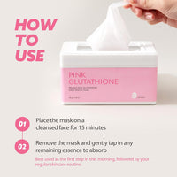 Milk Touch Plum Pink Glutathione Gentle Daily Brighting Mask 330G x 30 Hojas