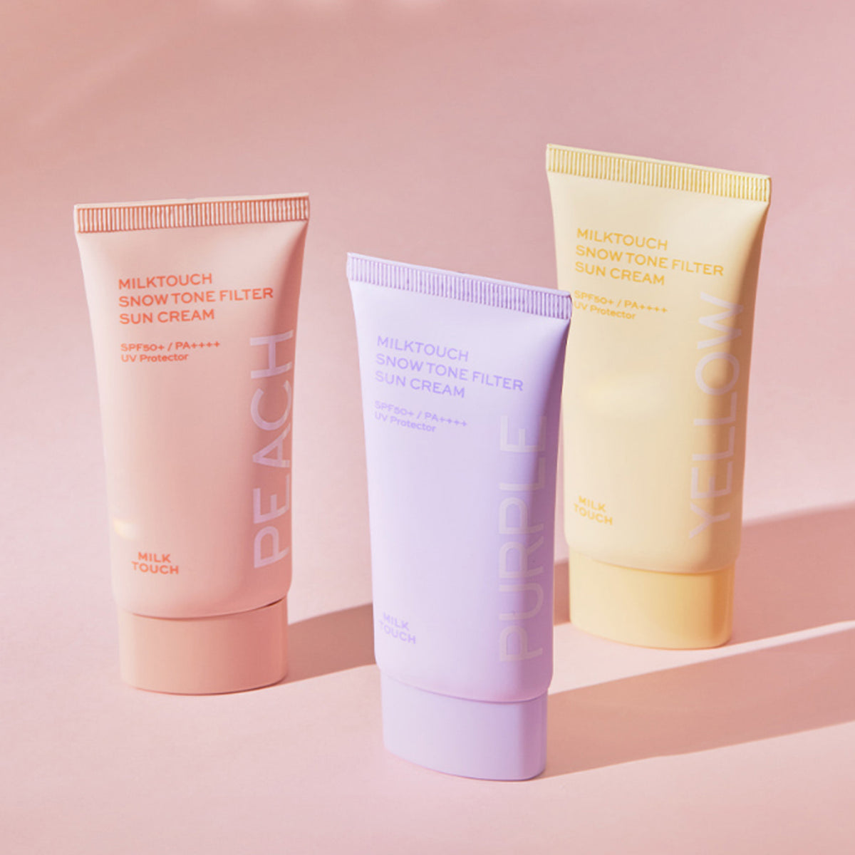 Milk Touch Filtro de tono de nieve crema solar 50 ml 3 tipos