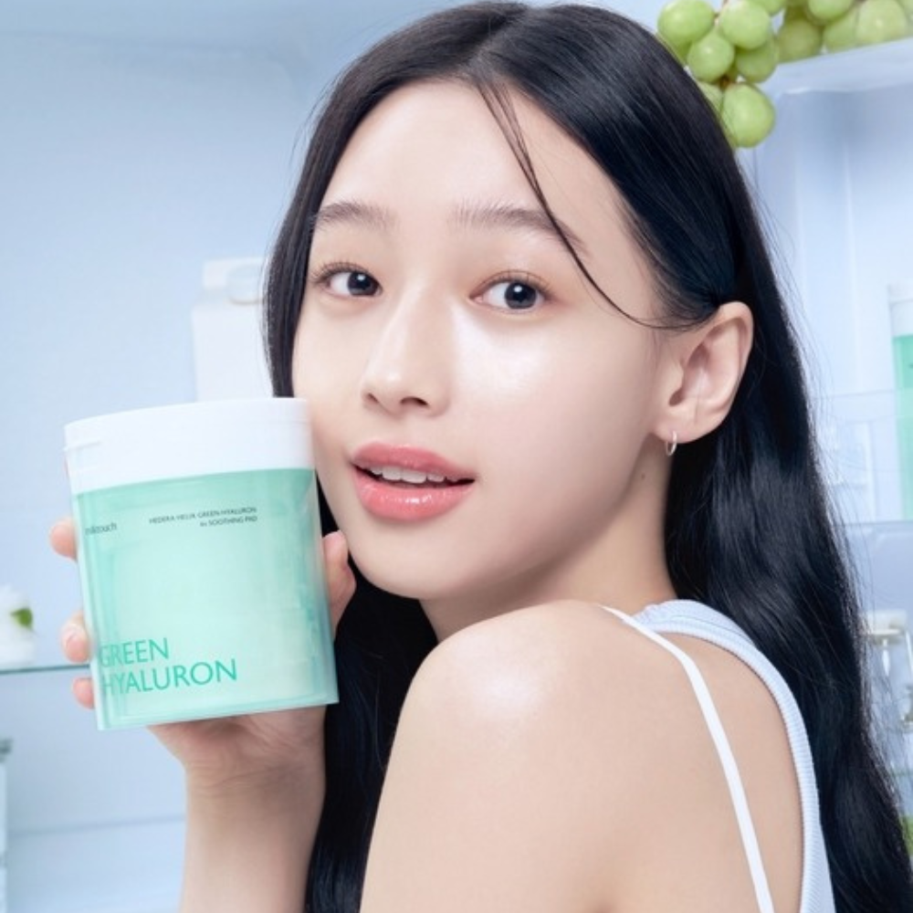 Milk Touch Green Hyaluron 6-Second Hydrating Soothing Pad 270g x 60 Sheets