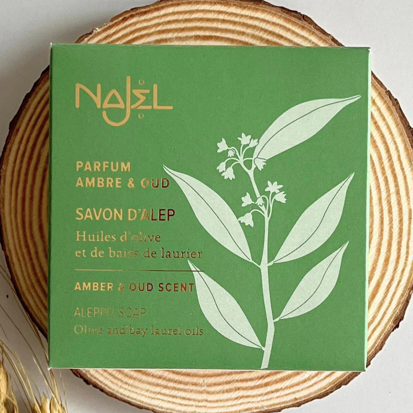 NAJEL Aleppo Soap Amber & Wood 150g