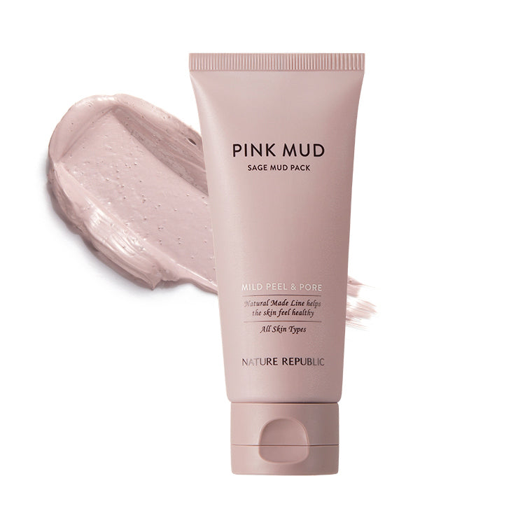 NATURE REPUBLIC Natural Made Pink Sage Mild Peel Mud Pack 100ml