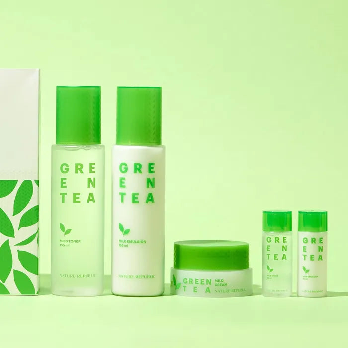 NATURE REPUBLIC Juego especial de cuidado de la piel de té verde puro