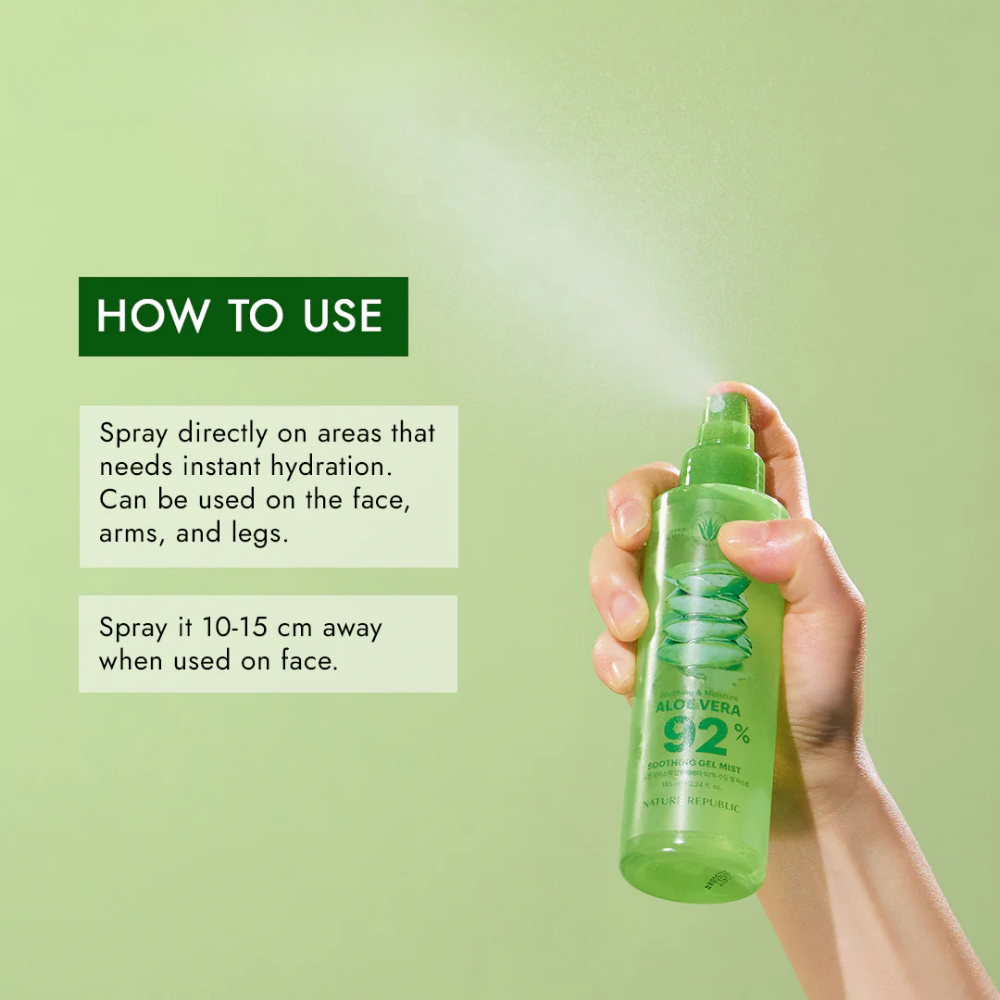 NATURE REPUBLIC Soothing & Moisture Aloe Vera 92% Soothing Gel Mist 150ml