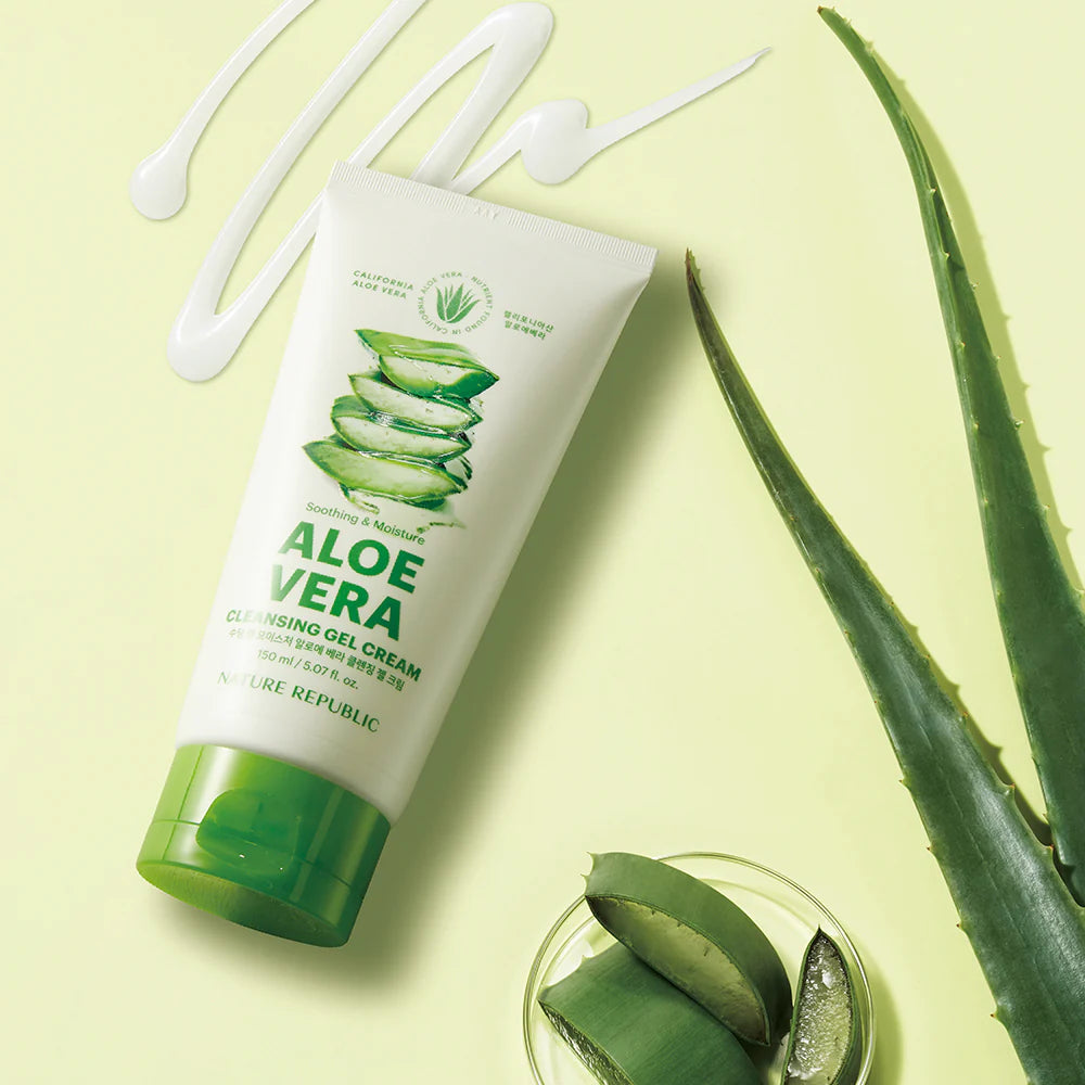 NATURE REPUBLIC Soothing & Moisture Aloe Vera Cleansing Gel Cream 150ml