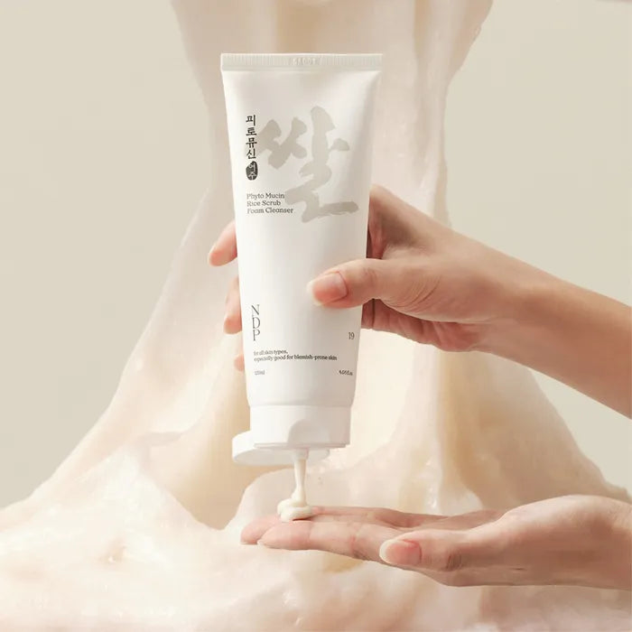 NDP Phytomucin Rice Scrub Cleansing Foam 120ml